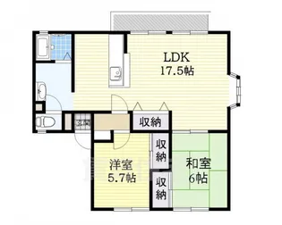 サンビレッジ小山B棟【2階】の間取り