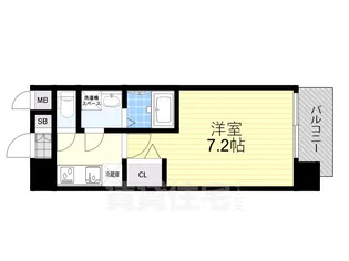 Attirant西三国【13階】の間取り