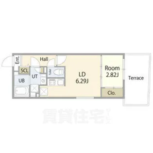 リーデンス今池【1階】の間取り