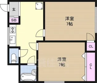 エレガンス5【3階】の間取り
