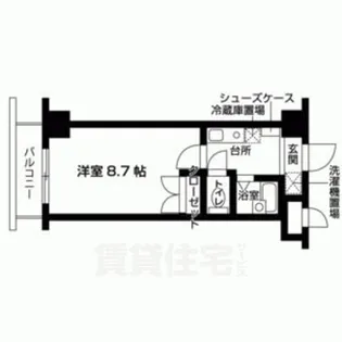 クレスト草津【8階】の間取り