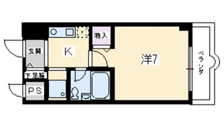 パラドール西院PART2【5階】の間取り