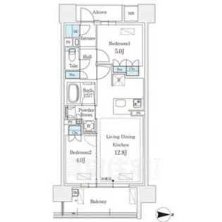 GRANPASEO丸の内【9階】の間取り