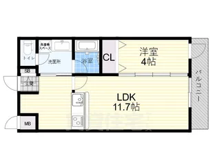 ウェルスクエア西宮甲東園【3階】の間取り