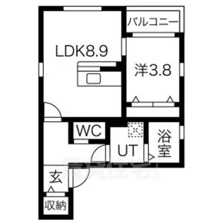 MS西志賀【1階】の間取り