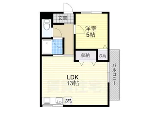 マンション一里塚【4階】の間取り