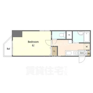 タウンコートパル【5階】の間取り