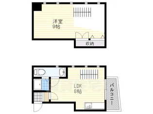 大阪府摂津市千里丘東2丁目【マンション】の間取り