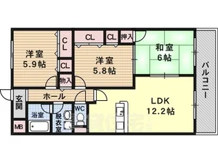 ステラルーチェ【2階】の間取り