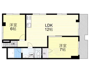 ハイツ相生【2階】の間取り
