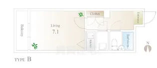 SHICATA AVENIR BLDG【6階】の間取り