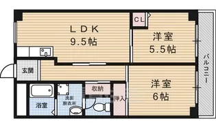「第2洛西ハイツ」【5階】の間取り