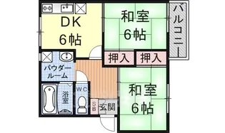 メゾンファミールA棟【2階】の間取り