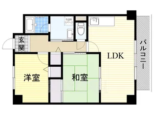 大阪府堺市西区鳳北町3丁【マンション】の間取り