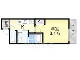 フジパレス出来島WEST1番館【2階】の間取り