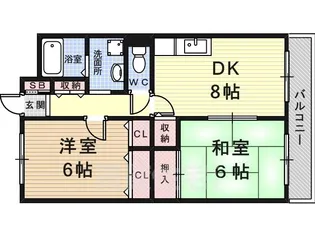 シャルムK【3階】の間取り