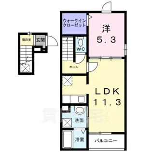 ローズガーデンA【2階】の間取り