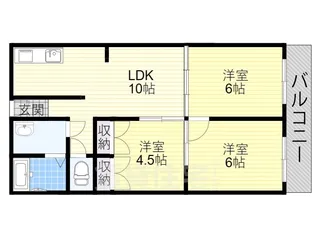 南堺ハイツ1号館【3階】の間取り