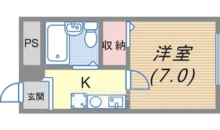 本多マンション【405号室】の間取り