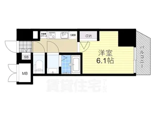 Mv.imp新大阪【11階】の間取り