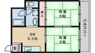 東海マンション【1階】の間取り