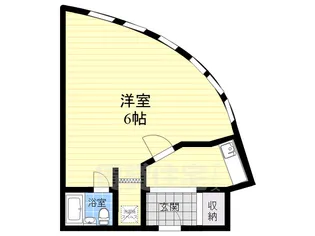 キャッスル甲子園【3階】の間取り