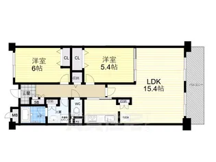 甲子園三番町ハイツ【5階】の間取り