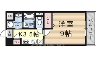プリエール南草津【1階】の間取り