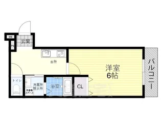 大阪府大阪市平野区平野上町1丁目【アパート】の間取り