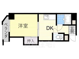 ワイズレジデンス新深江【2階】の間取り
