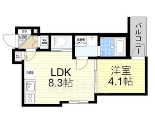 Primavera千船【3階】の間取り