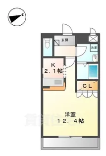 フレッシュパレス堀越【1階】の間取り