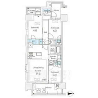 GRANPASEO丸の内【3階】の間取り