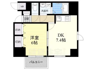 オクトレーベン新大阪【5階】の間取り
