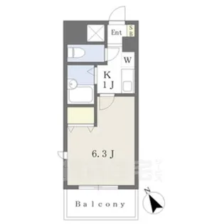 アパートメントハウスアトリウム【10階】の間取り