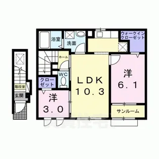 パーク・エノコダ【2階】の間取り