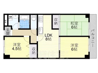 新栄プロパティー峰塚【2階】の間取り