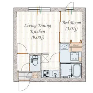 quador 名古屋城駅 【1階】の間取り
