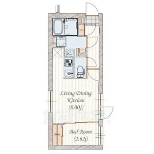 quador 名古屋城駅 【1階】の間取り