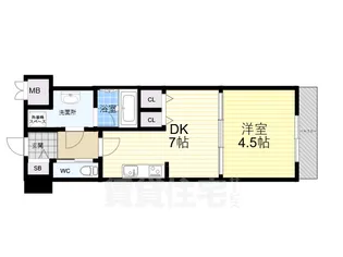 プレジオ西宮【7階】の間取り