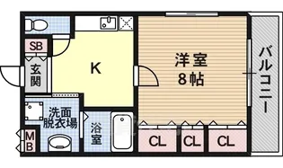 ハートフルOKA【5階】の間取り