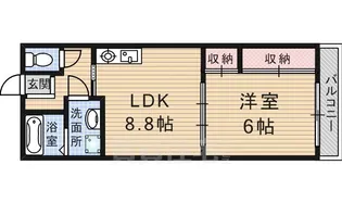 レジデンス菱屋【3階】の間取り