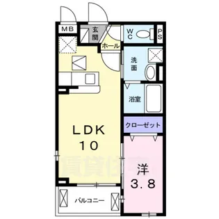 メゾン オーブ【1階】の間取り