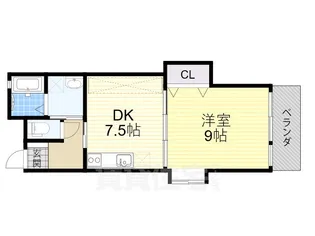 BRANC VERT(ブランヴェール)【2階】の間取り