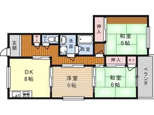 コートハウス寿【1階】の間取り