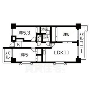 エルパティオ滝ノ水【4階】の間取り