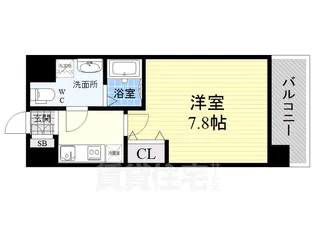 レジュールアッシュ尼崎駅前【5階】の間取り