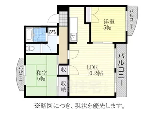 カーサタツミ【3階】の間取り