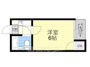 エレガンスハイツ湯里【4階】の間取り