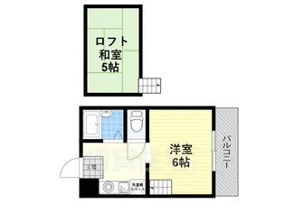 ウエストビュー桜井【2階】の間取り